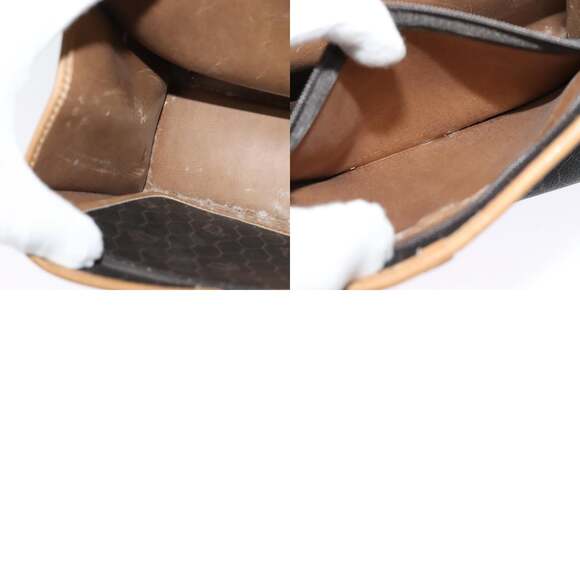 DIOR Honeycomb Canvas Hand Bag Pvc Black Gold - Picture 13 of 13